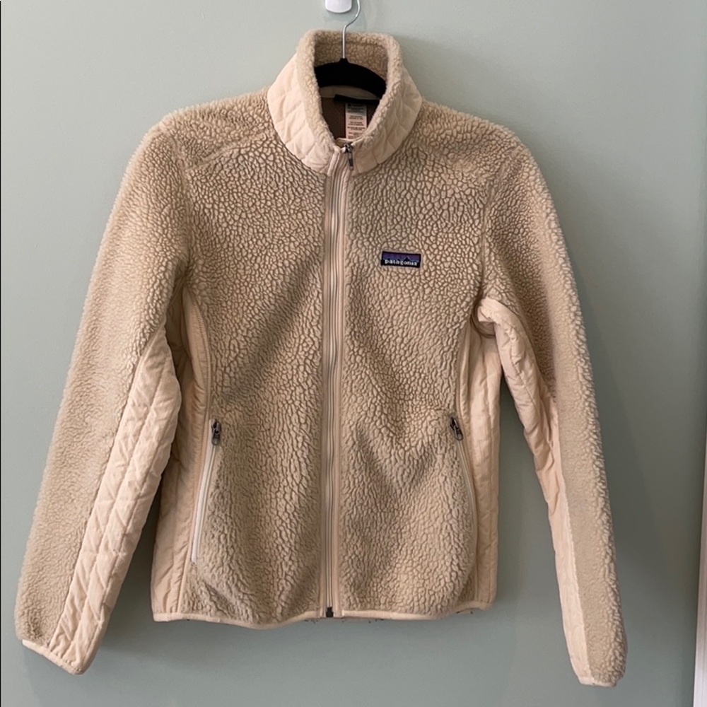 Patagonia cream Sherpa coat size Medium